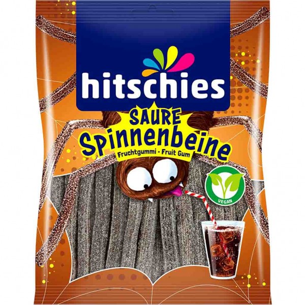 Hitschler Hitschies Saure Fruchtgummi Spinnenbeine Cola 125g MHD:30.5.25