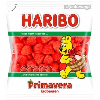 16x Haribo Primavera Erdbeeren á 100g=1,6kg MHD:30.1.25