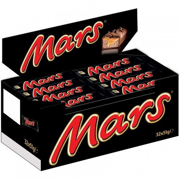 Mars Schokoriegel 32x51g=1632g MHD:18.8.24