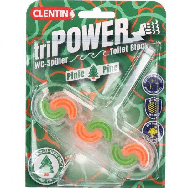 Clentin triPower WC-Spüler Pinie 45g