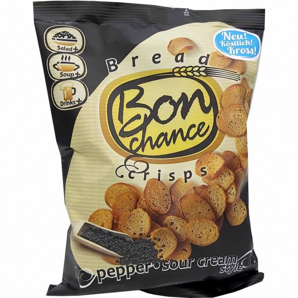 Bon Chance Brotchips Pfeffer &amp; Sour cream 125g MHD:6.5.24