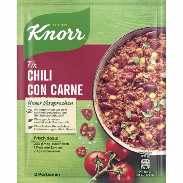 Knorr Fix Chili con Carne 33g MHD:30.7.23