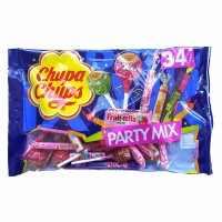 Chupa Chups Party Mix 34er Pack 400g Fruitella, Stangen, Stix, Classic Lutscher, XXL Lollies
