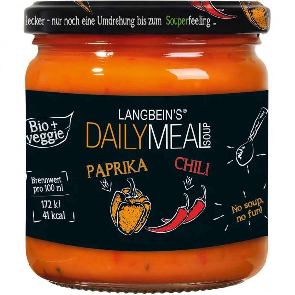 Langbeins Daily Meal Bio Paprika Chili Suppe 350ml MHD:8.9.24