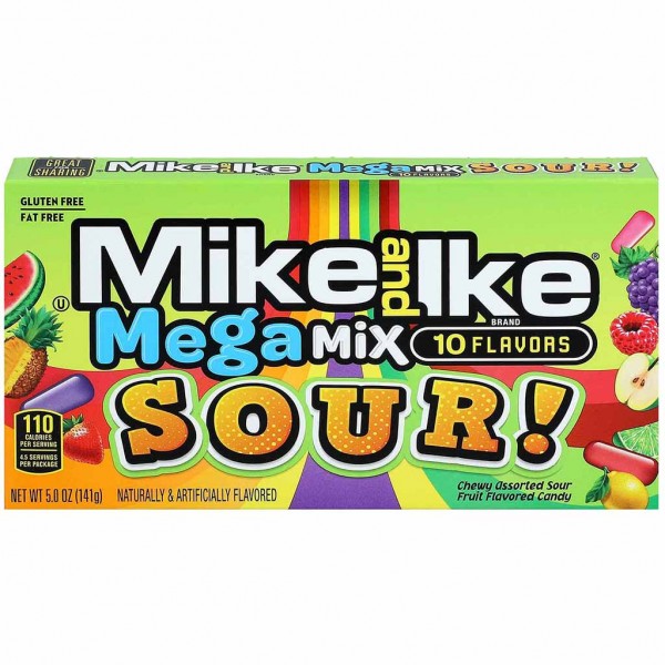 Mike and Ike Mega Mix Sour! 141g MHD:30.7.24