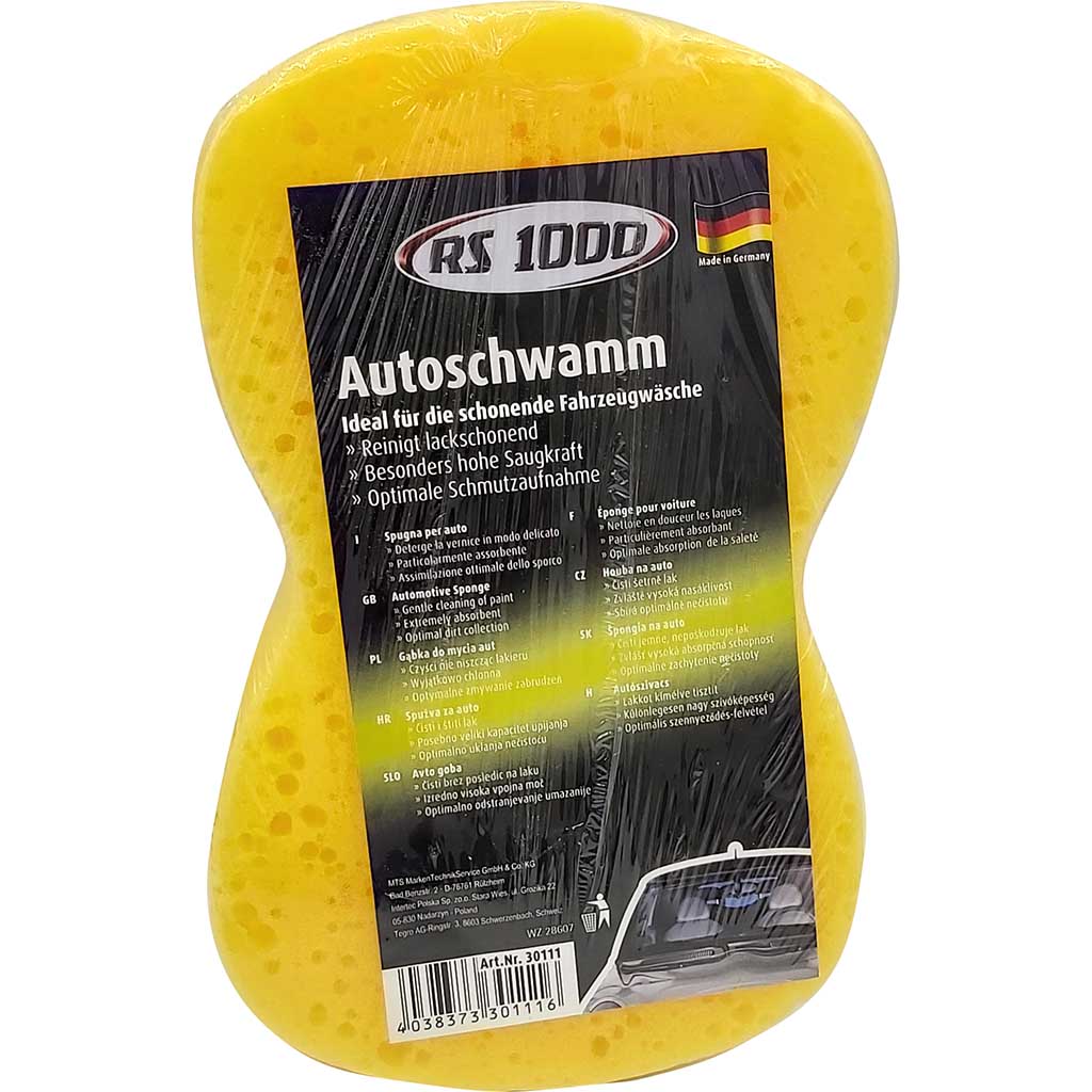 Autoschwamm RS1000 gelb   - Überhangware, top  Marken, Verpackungsschaden, kurz MHD Ware, Sonderposten, Körper- und  Haushaltshygiene