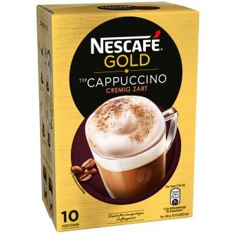 Nescafe Gold Cappuccino cremig zart 10 Portionsbeutel MHD:30.12.24