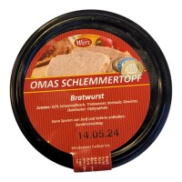 Omas Schlemmertopf Bratwurst 200g Glas MHD:14.5.24