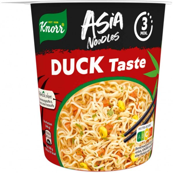 Knorr Asia Noodles Duck Taste Becher 61g MHD:30.7.24
