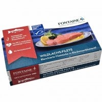 Wildlachs-Filet 125g Dose 90g Fischeinwaage Fontaine Feinkost, 4026968017085
