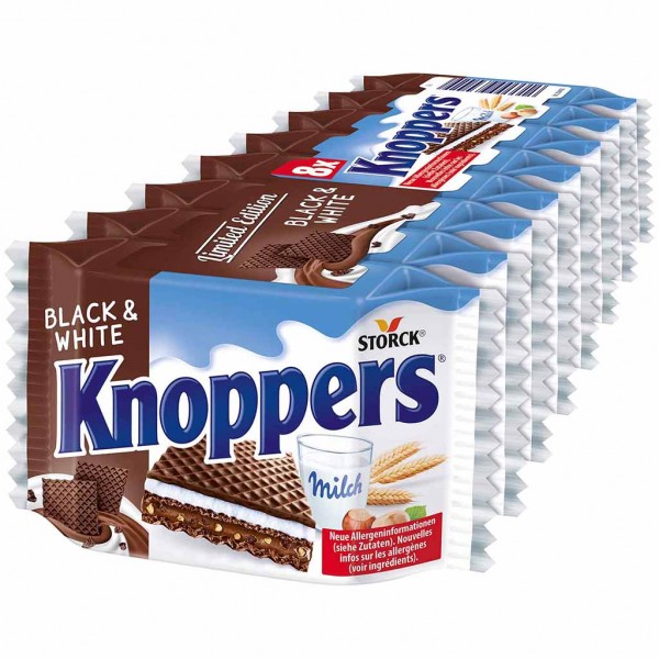 Knoppers Schnitte Black and White 8x25g 200g EAN 4014400933857