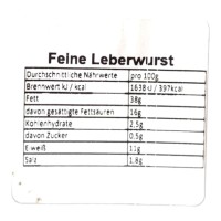 Hessenstolz Feine Leberwurst 200g Glas MHD:20.11.24