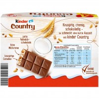 Kinder Country Riegel 9+1 235g MHD:8.12.23