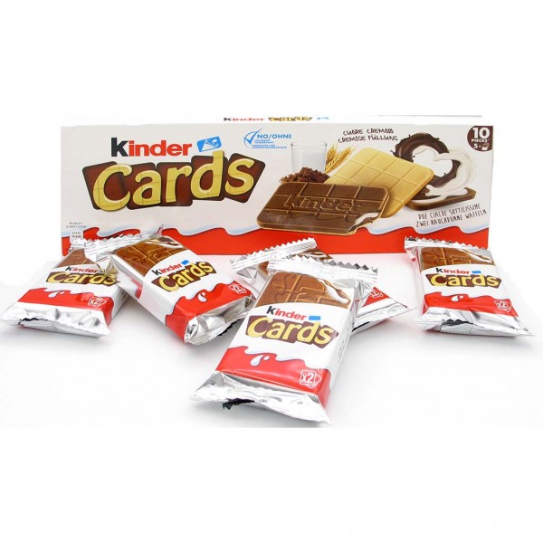 Ferrero kinder Cards 5 x 2er Waffeln 128g MHD:12.11.22