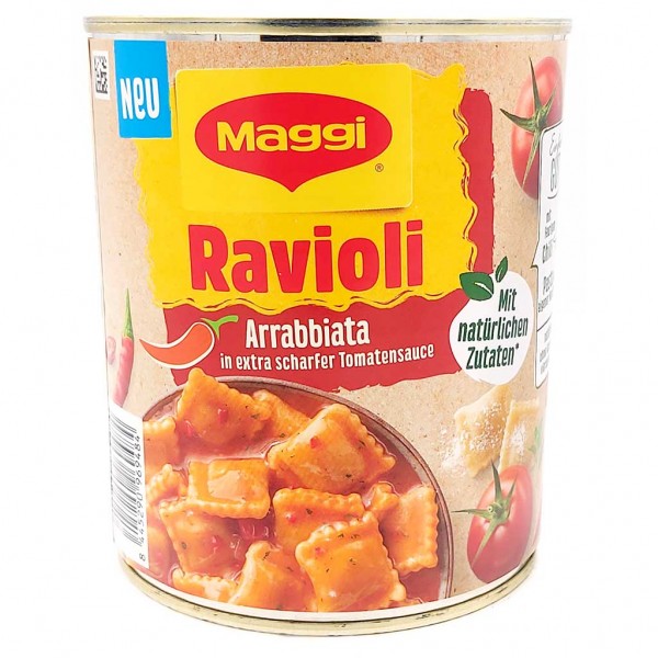 Maggi Ravioli Arrabbiata in Extrem scharfer Tomatensauce 800g 8445290145567
