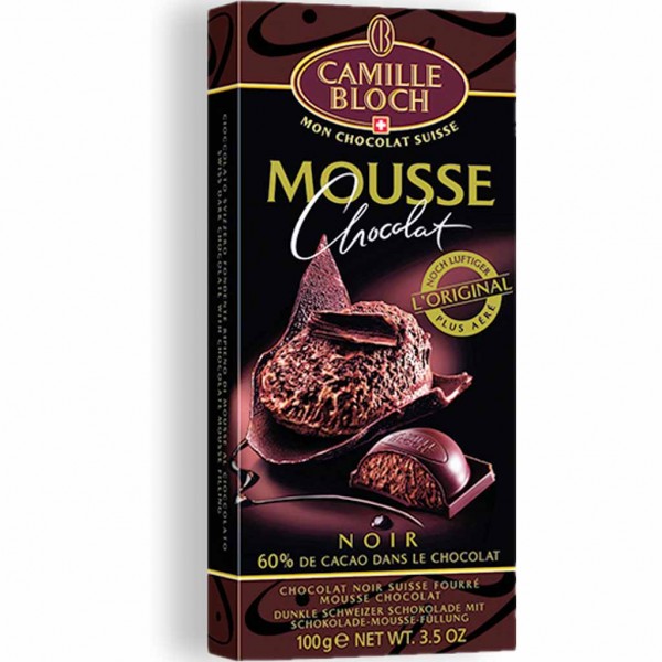Camille Bloch Tafelschokolade Mousse Chocolat Dunkle Schokolade 100g MHD:31.12.23