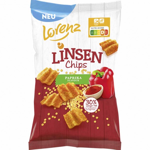 Lorenz Linsen Chips Paprika 85g MHD:3.8.24