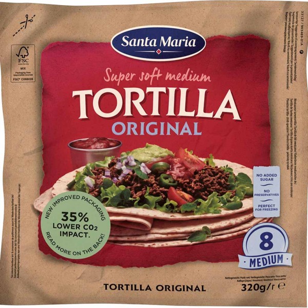 Santa Maria Tortilla Original medium 320g MHD:23.7.24