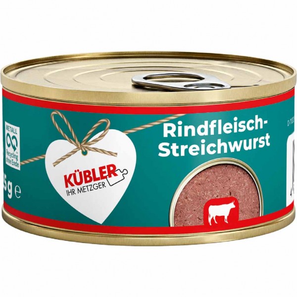 Küblers Rindfleisch-Streichwurst 125g 