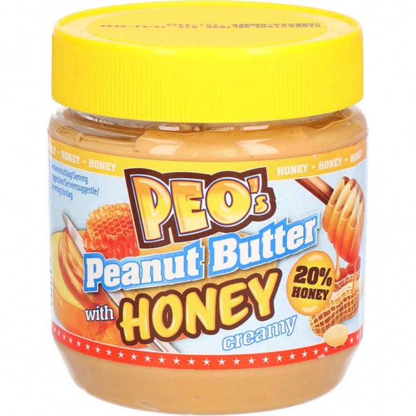 PEOs Peanut Butter Honey Erdnusscreme 340g