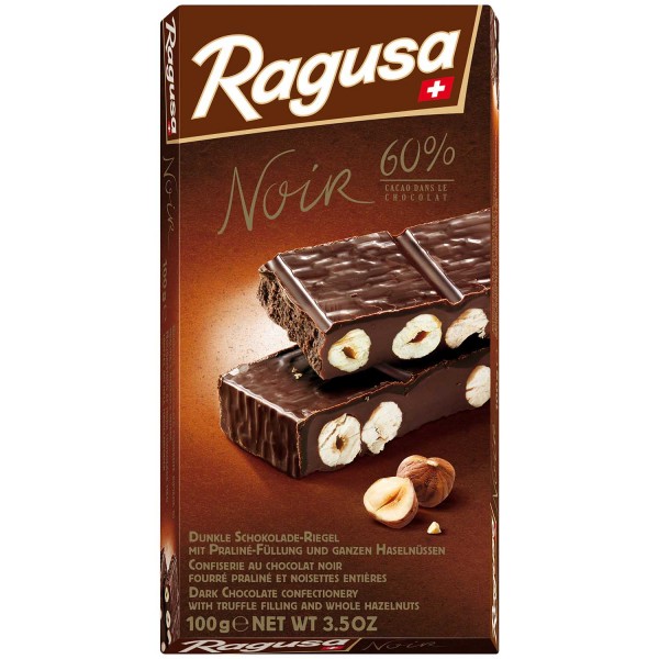 Ragusa Noir 100g Schweizer Premium Tafelschokolade MHD:30.8.24