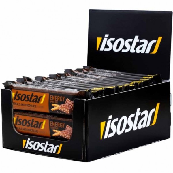 30x isostar Energy Sport Riegel Schokolade á 35g=1050g MHD:31.3.25
