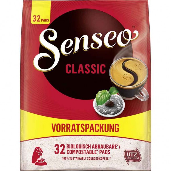 Senseo Kaffeepads Classic 32er Vorteilspack 222g MHD:30.4.23
