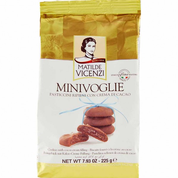 Matilde Vicenzi Minivoglie mit Kakao-Cremefüllung 225g MHD:30.3.24