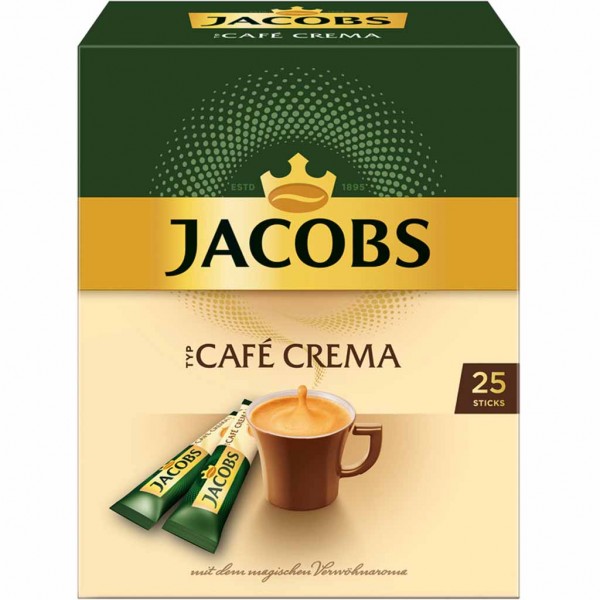 Jacobs Sticks Café Crema 25er 45g MHD:30.1.26