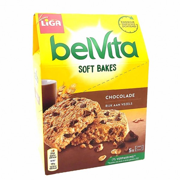 BelVita Frühstückskeks Soft Bakes Chocolate 5er Pack 250g MHD:30.6.24