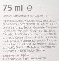 YUZ energy boost Zahncreme mit Koffein 75ml