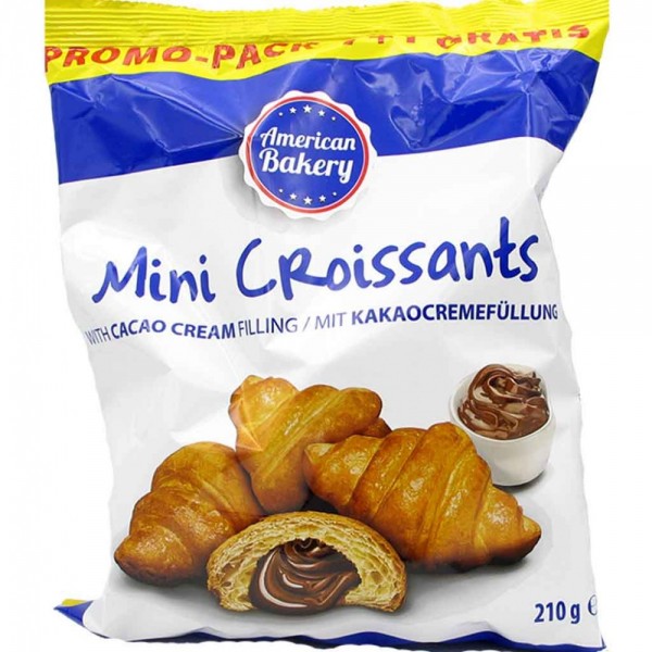 American Bakery Mini Croissant Kakaocreme 210g MHD:1.3.25
