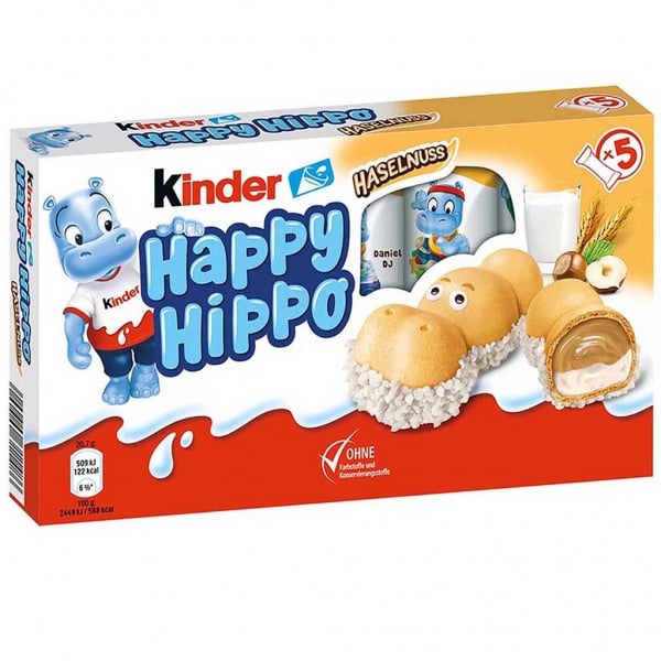 Kinder Happy Hippo Haselnuss 5x 20,7g = 103g