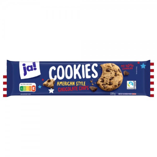 ja! Cookies American Style Chocolate Chip 225g MHD:28.3.25