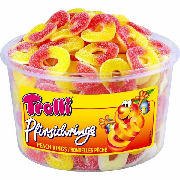 Trolli Pfirsichringe Fruchtgummi 1kg MHD:4.7.25