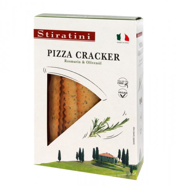 Stiratini Pizza Cracker Rosmarin &amp; Olivenöl 100g MHD:14.2.24