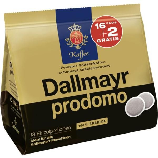 Dallmayr Kaffeepads prodomo 18er 126g MHD:30.8.25