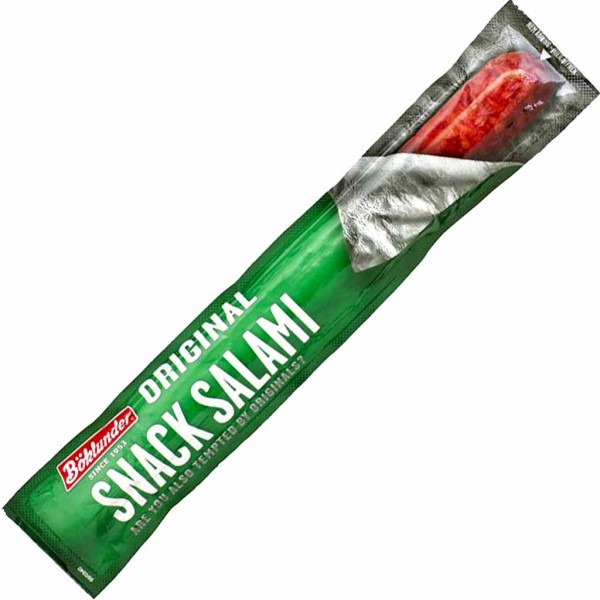 30x Böklunder Original Snack Salami á 25g=750g MHD:17.6.23