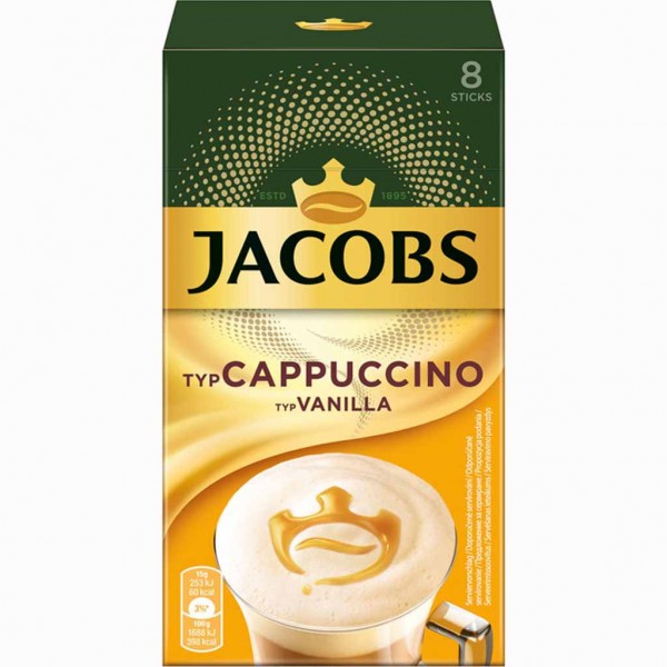 Jacobs Cappuccino Vanilla 8x15g=120g MHD:29.6.23
