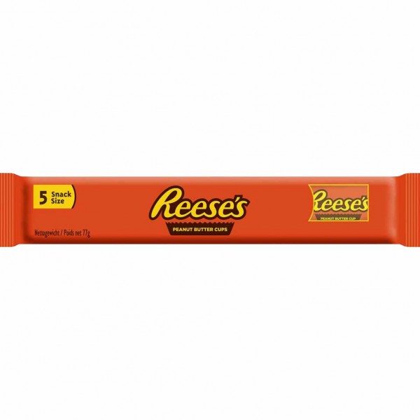 Reeses Peanut Butter Cups Snacksize 5er 77g MHD:4.11.23