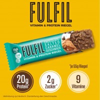 Fulfil Vitamin & Protein Riegel Schokolade salted Caramel Geschmack 15x55g = 825g EAN 5391532121727