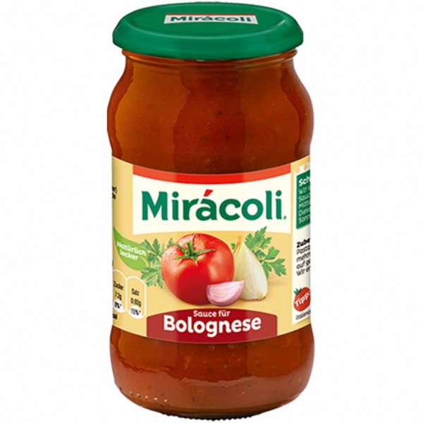Miracoli Pasta-Sauce Bolognese 400g MHD:30.4.24