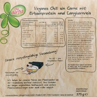 Du Darfst Wingert Fertiggericht Veganes Chili sin Carne mit Langkornreis 375g EAN 4044983001865