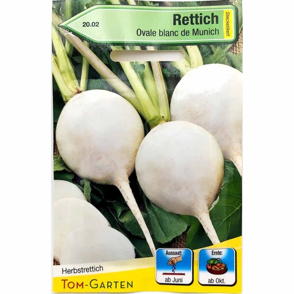 Tom Garten Samen für Rettich Ovale blanc de Munich