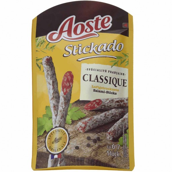 Aoste Stickado luftgetrocknet Mini Salami Classique 70g MHD:24.12.23