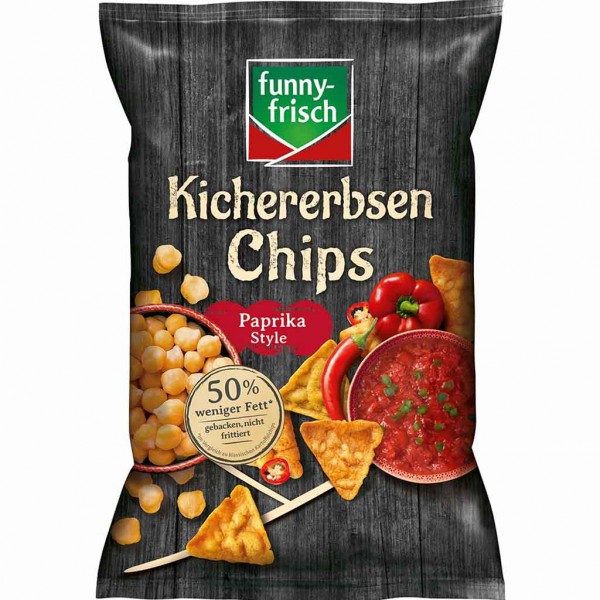funny frisch Kichererbsen Chips Paprika Style 80g MHD:19.6.23
