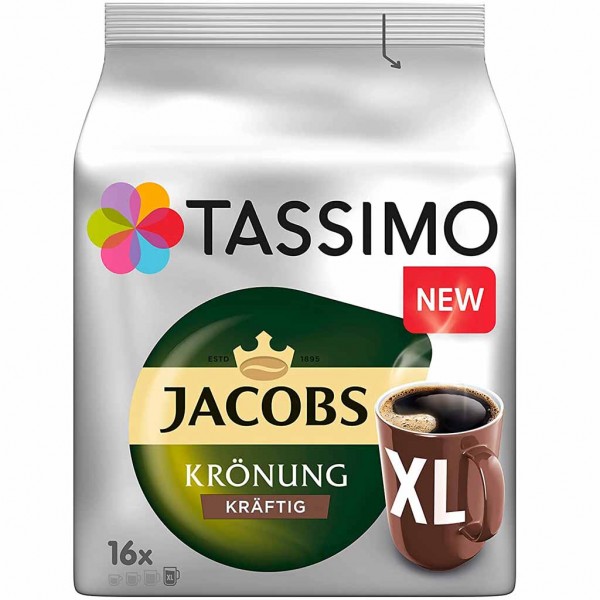 Tassimo Jacobs Krönung kräftig XL 16 Kaffee Kapseln MHD:10.1.24