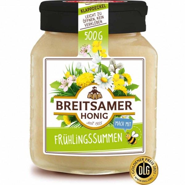 Breitsamer Honig Frühlingssummen 500g MHD:30.10.25