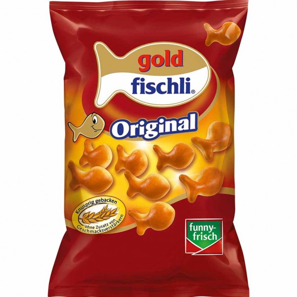 funny frisch Goldfischli Original 100g MHD:27.11.23