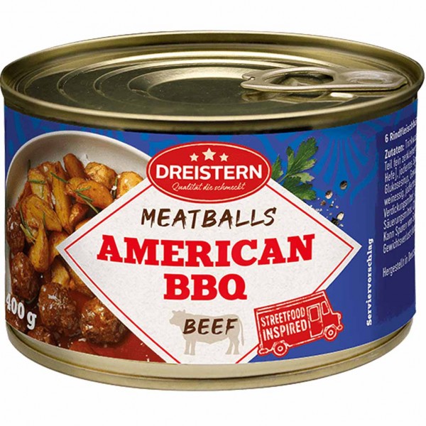 Dreistern Meatballs American BBQ 400g MHD:12.4.26